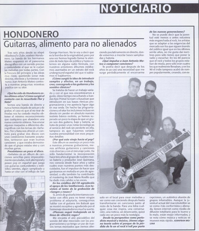 Hondonero entrevista en Ruta 66 - octubre 2006