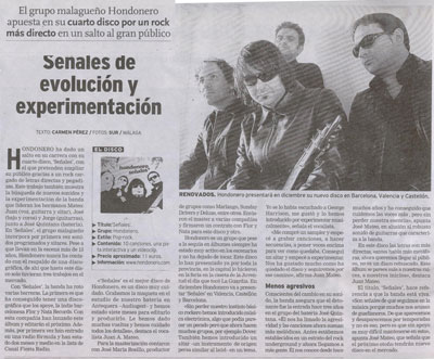 Hondonero - diario Sur - 2 nobiembre 2006 - Málaga