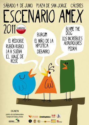 cartel del Escemario Amex 2011