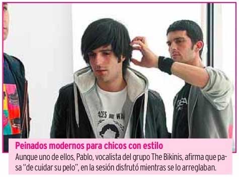 Pabler lider de The Bikinis...preparandose para la su pr&oacute;xima actuaci&oacute;n en el ChillBill de Madrid